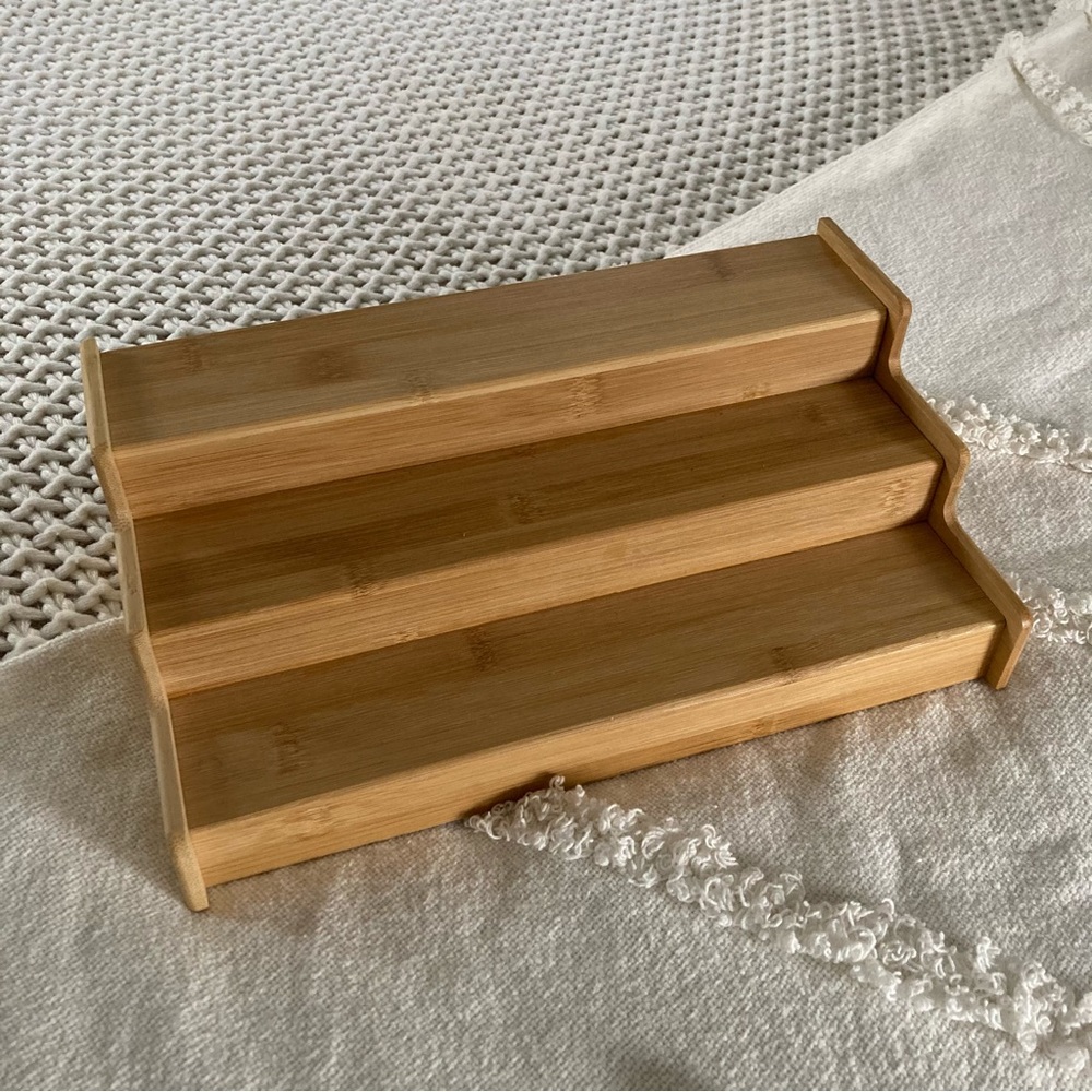 Natural Bamboo Adjustable Spice Rack